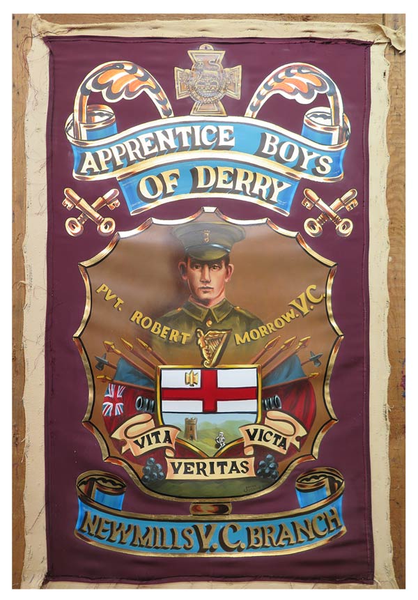  Apprentice Boys of Derry Private Robert Morrow V.C. Bannerette