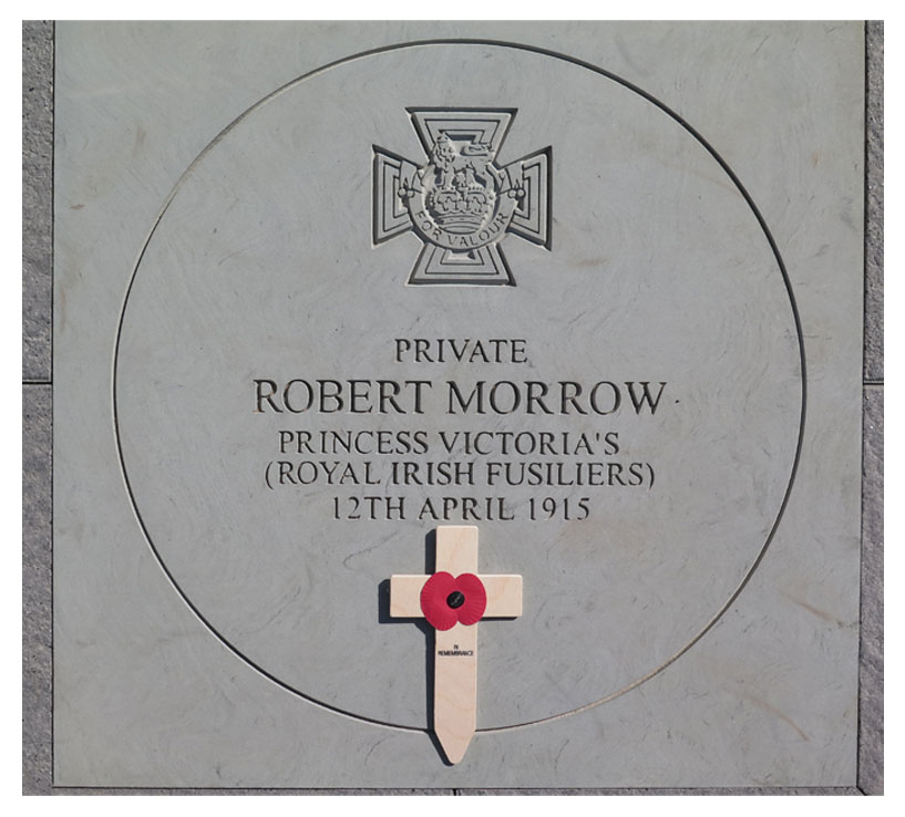Private Morrow V.C. Newmills Commemorative Stone 2015