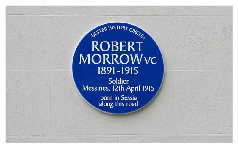 Blue Plaque from the Ulster History Circle