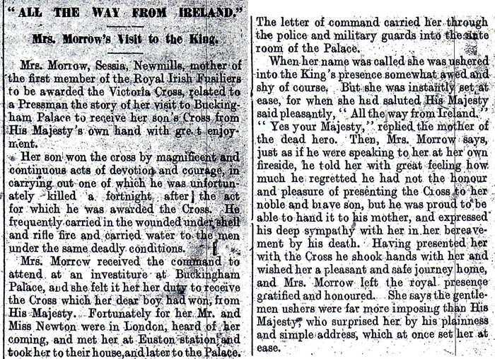 Tyrone Courier dated 11 January 1917