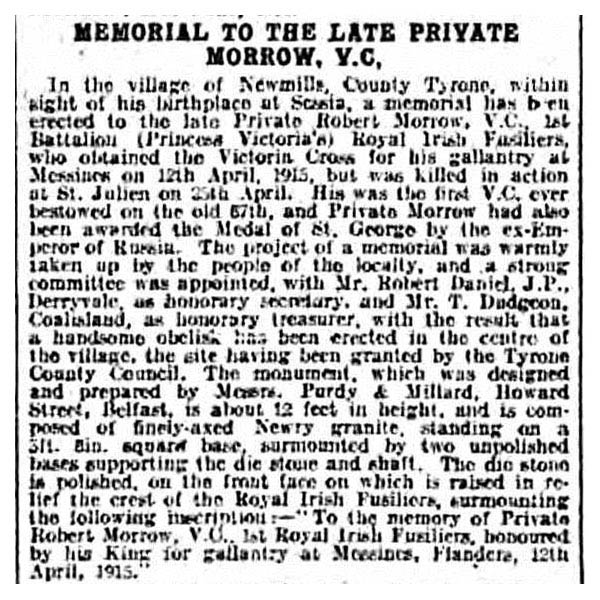 Newsletter dated 16th July 1918